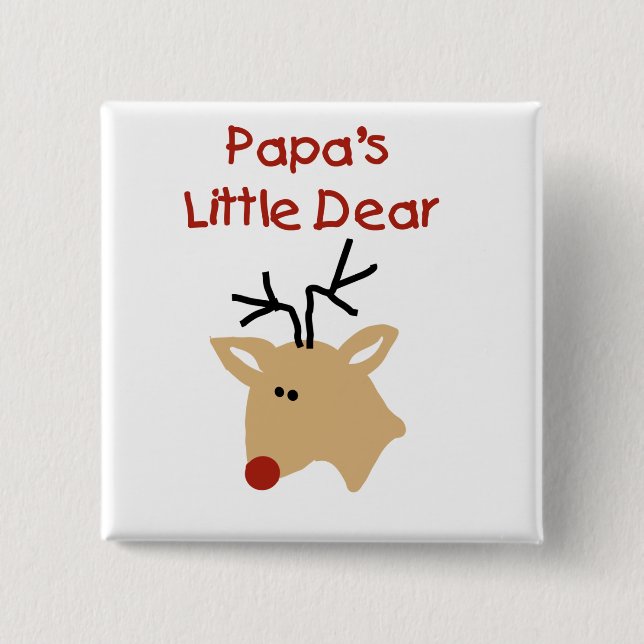 Papa's Dear Tshirts and Gifts Pinback Button (Front)