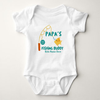 Papa's Fishing Buddy Baby  Bodysuit