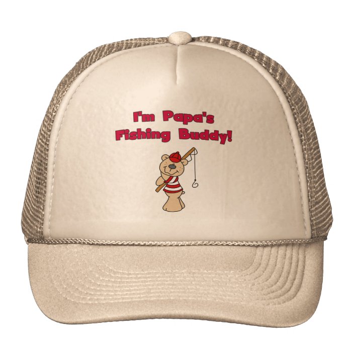 Papa's Fishing Buddy Tshirts and Gifts Trucker Hat