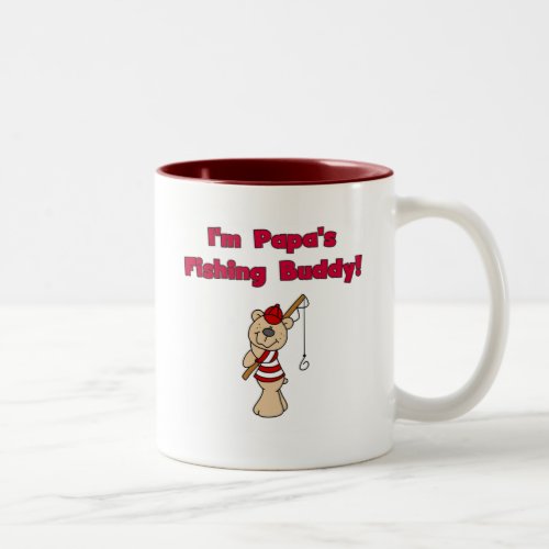 Papas Fishing Buddy Tshirts and Gifts Two_Tone Coffee Mug