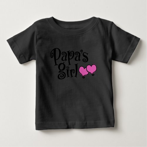 Papas Girl Baby T_Shirt