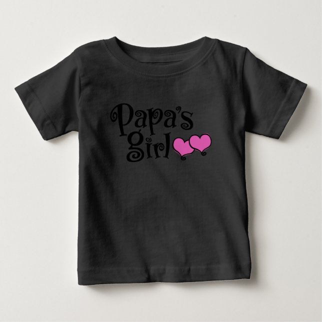 Papa's Girl Baby T-Shirt (Front)