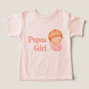 Papas Girl is Cute Toddler T-shirt