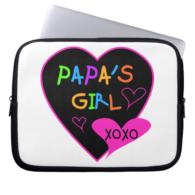Papa's Girl Tees, Hats, Mugs, Buttons, clothing Laptop Sleeve (Front)