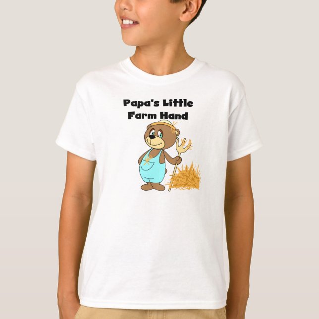 Papa's Little Farm Hand Tshirts and Gifts (Front)