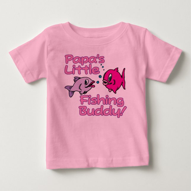 PAPA'S LITTLE FISHING BUDDY! BABY T-Shirt (Front)