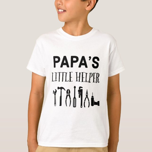 Papas Little Helper T-Shirt (Front)