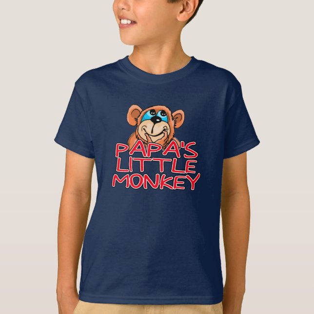 Papa's Little Monkey T-Shirt (Front)