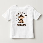 Papas Little Monkey Toddler T-shirt