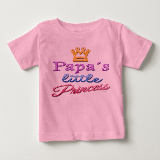 Papa's Little Princess Baby Toddler T-Shirt (Front)