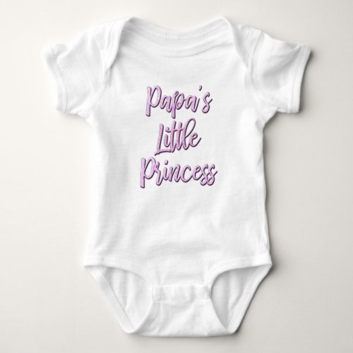 Papas Little Princess bodysuit for baby