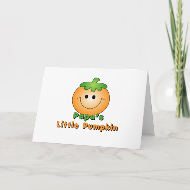 Papa's Little Pumpkin Card (Front)