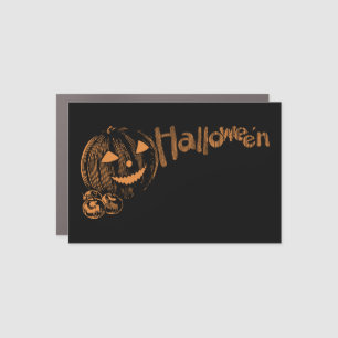 Papa's Posse of Halloween Jack o Lanterns Car Magnet