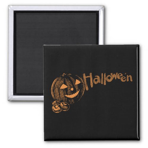 Papas Posse of Halloween Jack o Lanterns  Magnet