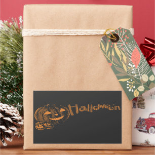 Papa's Posse of Halloween Jack o Lanterns Rectangular Sticker