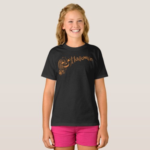 Papas Posse of Halloween Jack o Lanterns  T_Shirt