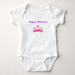 Papa&#39;s Princess Personalized Baby Bodysuit