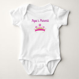 Papa&#39;s Princess Personalized Baby Bodysuit