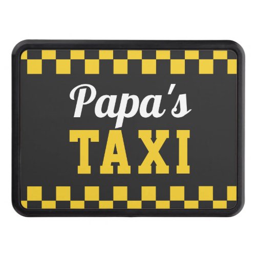 Papas Taxi  Funny Grandpa Nickname Hitch Cover