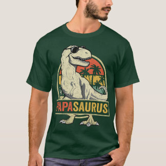 Papasaurus Rex Father Dinosaur Family Dino Papa Sa T-Shirt