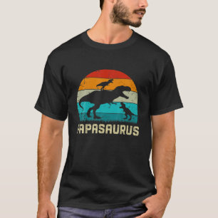 Papasaurus T Rex Dinosaur Father's Day For Papa Gr T-Shirt