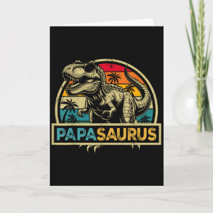 Papasaurus T Rex Dinosaur Papa Saurus Family Match Card