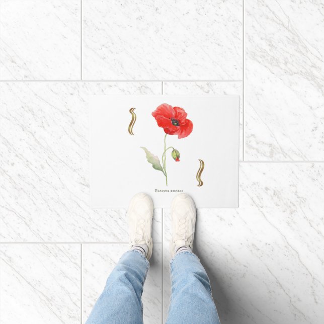 Papaver rhoeas  doormat (Indoor)