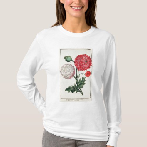 Papaver somniferum and Papaver rheas engraved by G T_Shirt