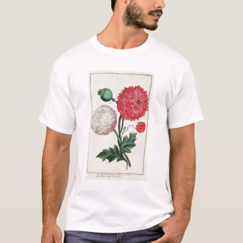 Papaver somniferum and Papaver rheas engraved by G T_Shirt