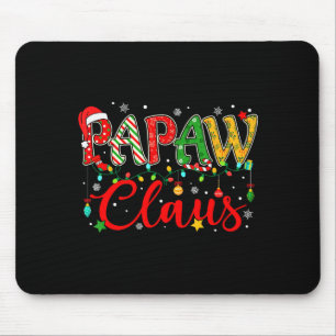 Papaw Claus Christmas Lights Pajama Family Matchin Mouse Pad