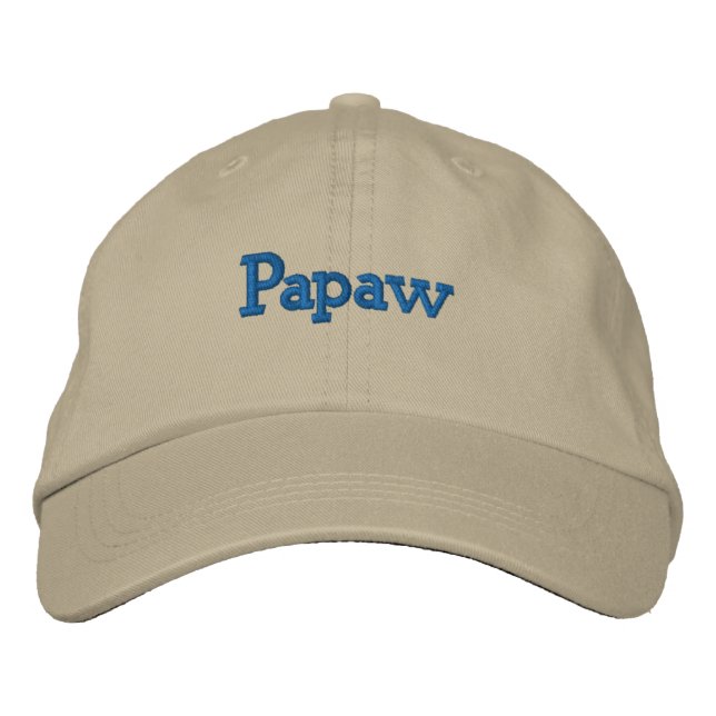 Papaw Embroidered Baseball Cap (Front)