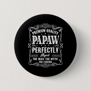 Papaw Fathers Day Grandpa Gift For Men Button