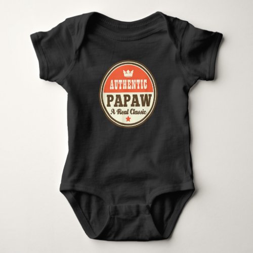 Papaw Gift For Fathers Day Grandpa Baby Bodysuit