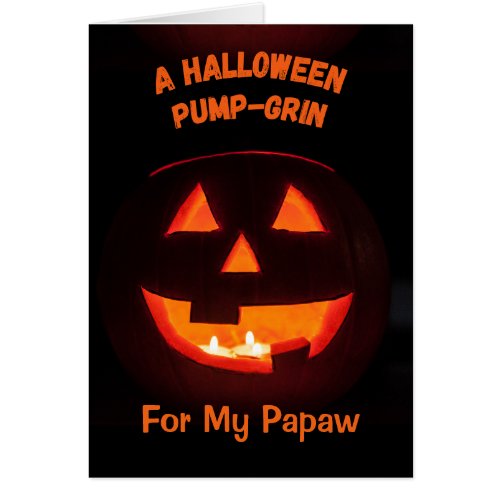 Papaw Halloween Cute Jack o Lantern