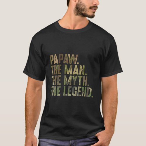 Papaw Myth Legend From Grandchildren Papaw T_Shirt