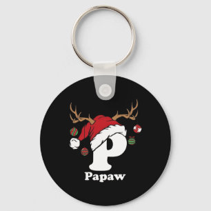 Papaw Of Family Christmas 2024 Matching Santa Elf Keychain