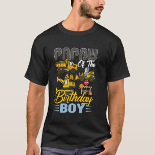 Papaw Of The Birthday Boy Construction Worker Bday T-Shirt