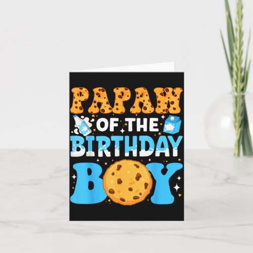 Papaw Of The Birthday Boy Milk And Cookies 1st Bir Card
