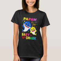 Papaw Of The Birthday Shark Dad Mom Matching Famil