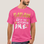 Papaw Of The Notorious One Old School 1St Hip Hop  T-Shirt<br><div class="desc">Papaw Of The Notorious One Old School 1St Hip Hop Birthday

Celebrate Papaw's legacy with this themed keepsake perfect for a memorable first birthday event. It offers a unique expression of endearment,  suitable for family gatherings and festive occasions.</div>
