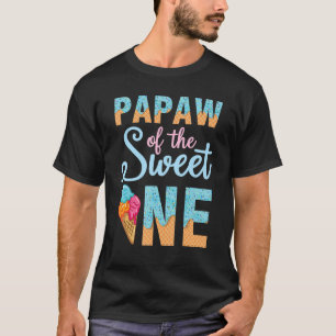 Papaw Of The Sweet Ice Cream One Happy Birthday To T-Shirt