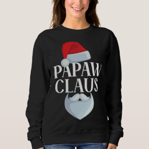 Papaw Santa Claus Christmas Matching Family Pajama Sweatshirt