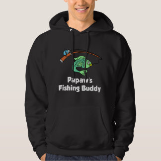 Papaw's Fishing Buddy Grandson or Granddaughter Fi Hoodie