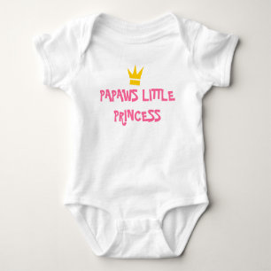 PAPAWS LITTLE PRINCESS ONEPIECE BABY BODYSUIT