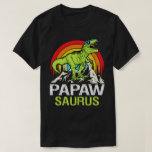 Papawsaurus Dinosaur Grandpa Saurus Father's Day T-Shirt<br><div class="desc">Get this funny saying outfit for your special proud grandpa from granddaughter, grandson, grandchildren, on father's day or christmas, grandparents day, or any other Occasion. show how much grandad is loved and appreciated. A retro and vintage design to show your granddad that he's the coolest and world's best grandfather in...</div>