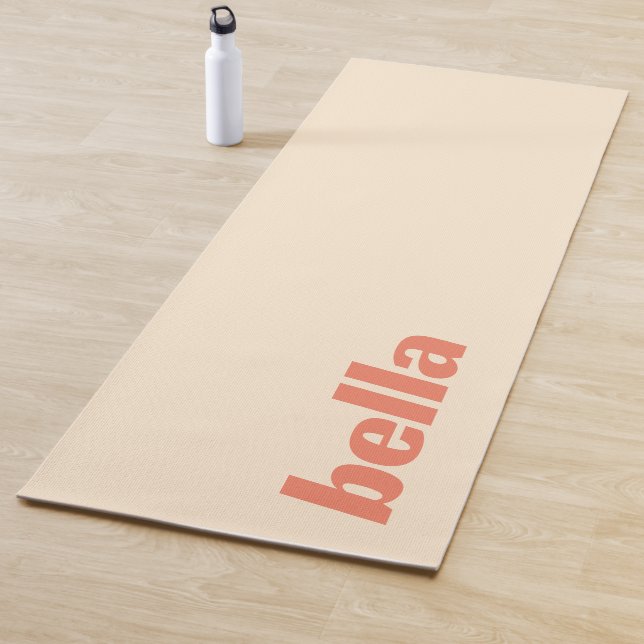 Papaya Elegant Name | Stylish Simple Yoga Mat (In Situ)