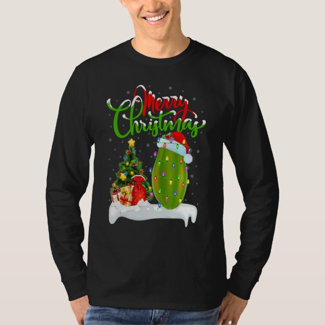 Papaya Fruit   Xmas Decorations Santa Papaya Chris T-Shirt (Front)
