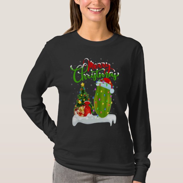 Papaya Fruit   Xmas Decorations Santa Papaya Chris T-Shirt (Front)
