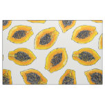 Papaya slices fabric