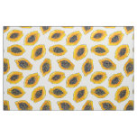 Papaya slices fabric